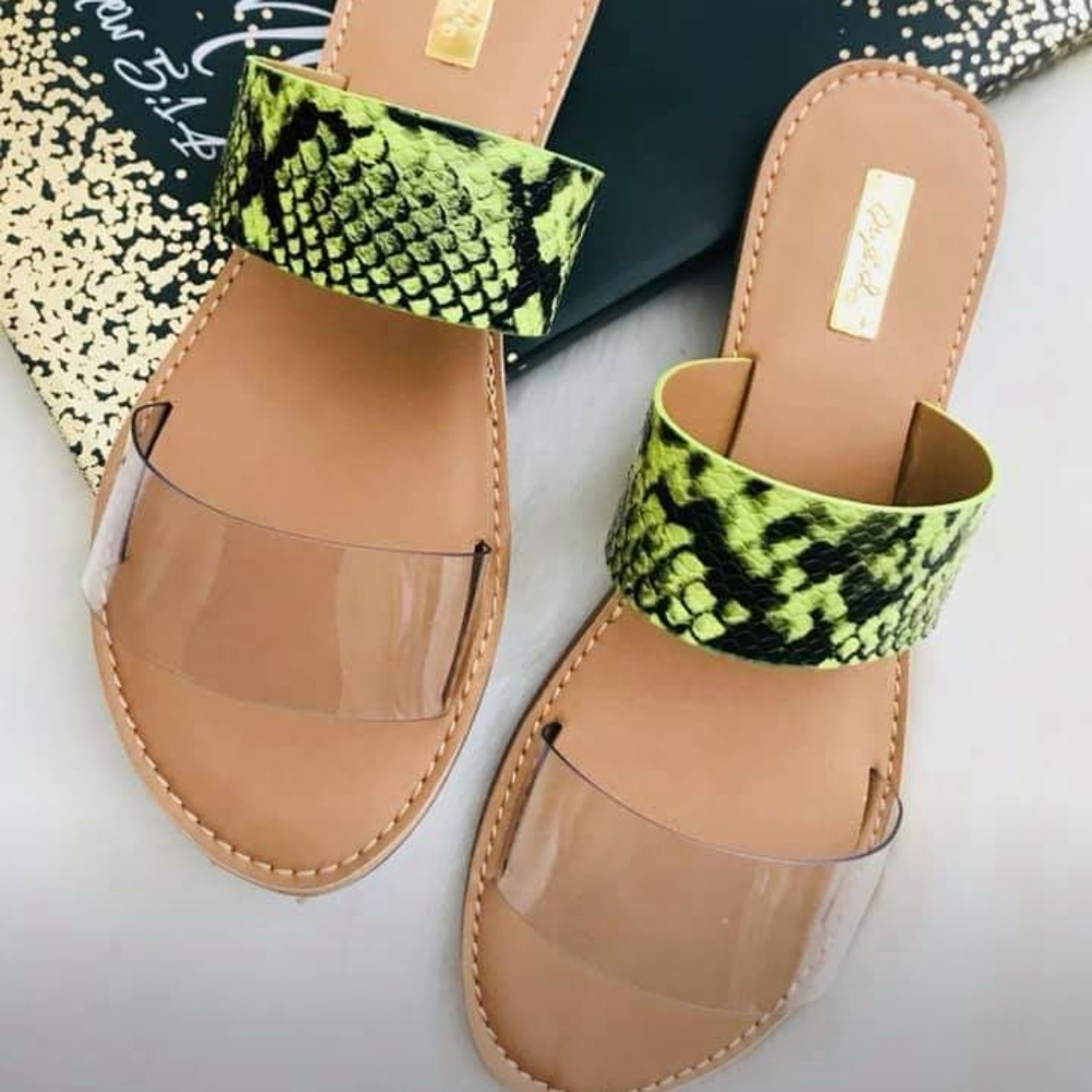 Qupid Double Band Sandals